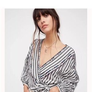 Free People Wrap Blouse